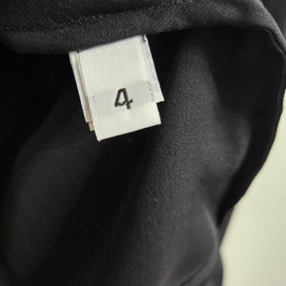 C Major Womens Black Silk Blouse Size 4 Sheer Corpcore Whimsigoth Fairy Grunge - Picture 7 of 10